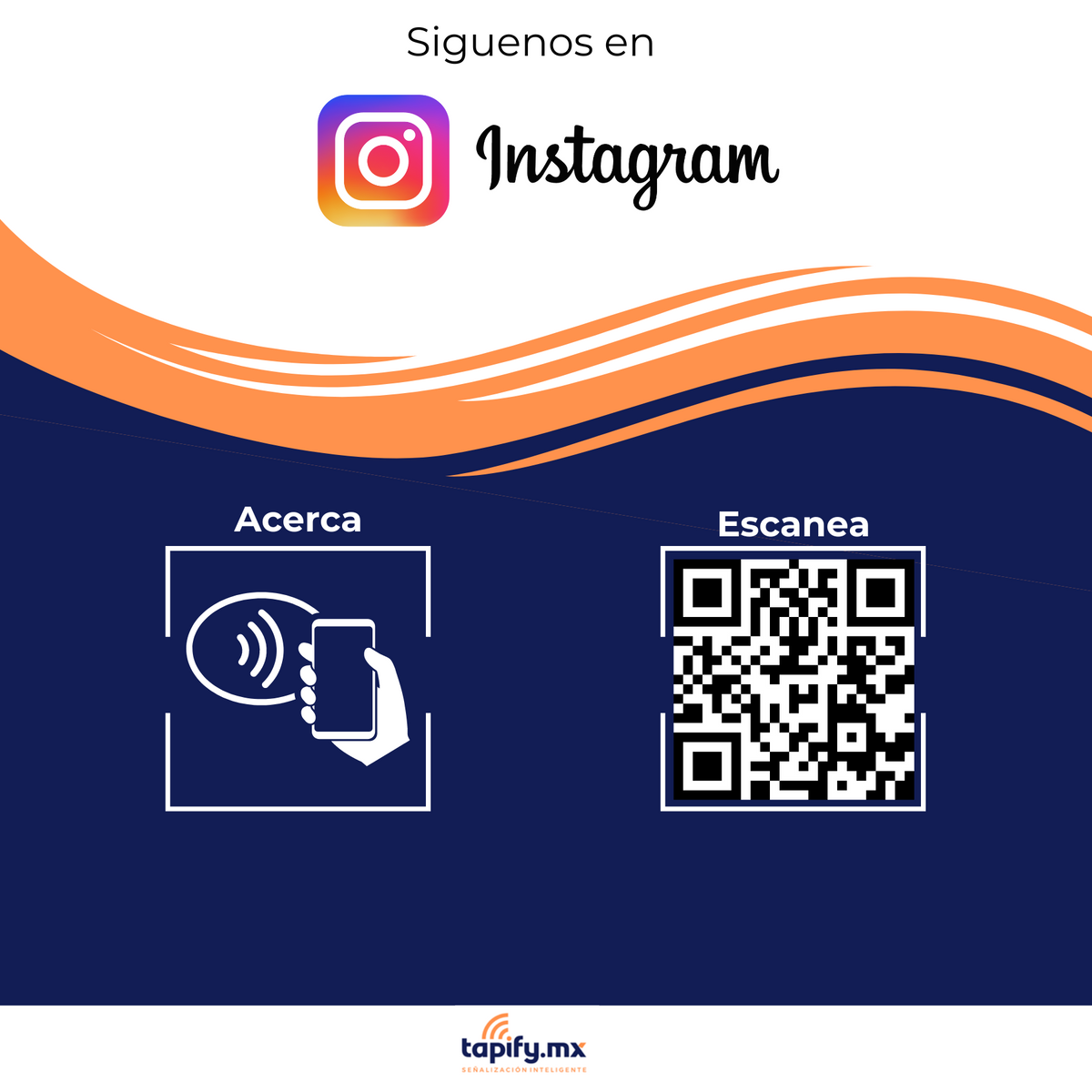 Placa Tapify Instagram